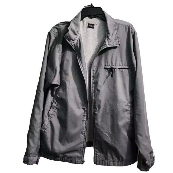 Nike Windbreaker Jacket Full Zip Lightweight Running Gray Mens Size M - Picture 1 of 9